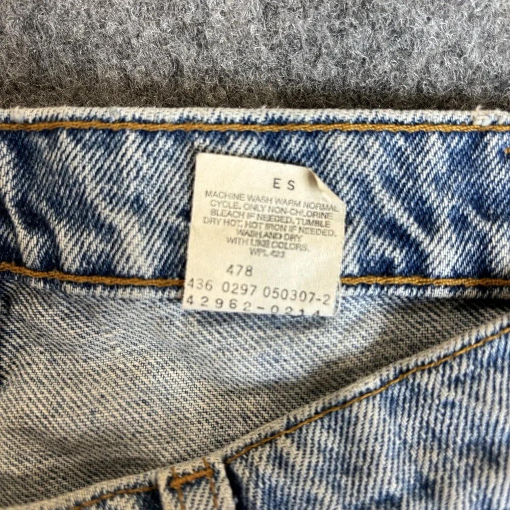 Levi Jeans 562 32x26 Boys Light Wash Y2K Denim Orange Tab‎